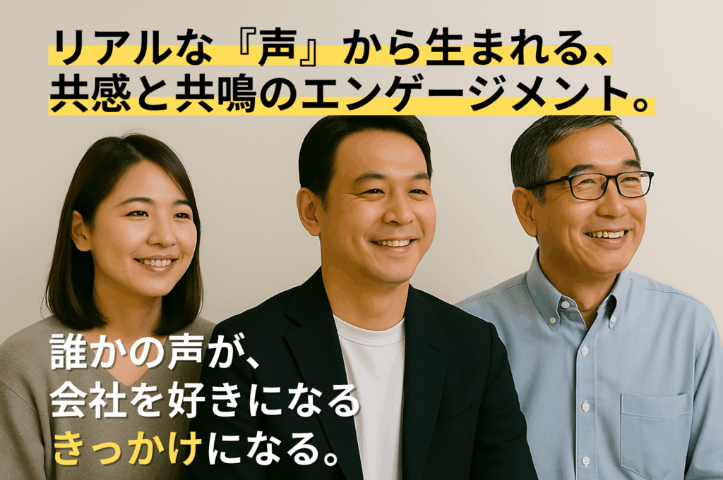 伝えるだけでは足りない時代。“声”が生む共感で、組織と採用と定着を変える!